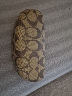 Coach Signature Canvas Eyeglass Case in Brown/Tan
